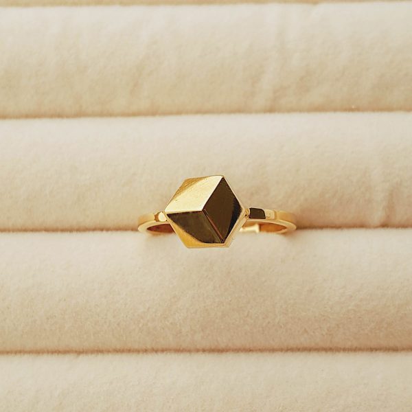 Geometric Ring in 18k Yellow Gold